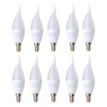 لامپ 8 وات زانیس مدل شمعی اشکی پایه E14 بسته 10 عددی