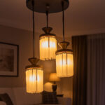 چراغ آویز 3 شعله شاهان تک مدل 3CARDI/B