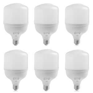لامپ ال ای دی 50 وات آتروسا مدل استوانه ای پایه E27 مجموعه 6 عددی
