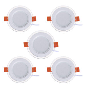 پنل توکار اس ام دی 7 وات پارس شعاع توس مدل دایره گلاریس 5 عددی