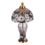 آباژور رومیزی مدل بنیتا طرح گل کد 001