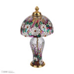 آباژور رومیزی مدل بنیتا طرح گل کد 001