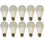 لامپ ال ای دی 9 وات پارس نوین مدل حبابی پایه E27 بسته 10 عددی