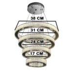 لوستر مدل چهار حلقه مدرن