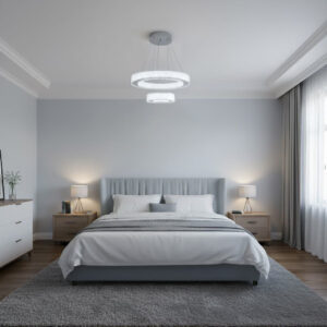 لوستر مدل دو حلقه مدرن