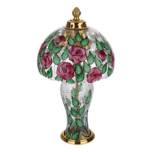 آباژور رومیزی مدل بنیتا طرح گل کد 002